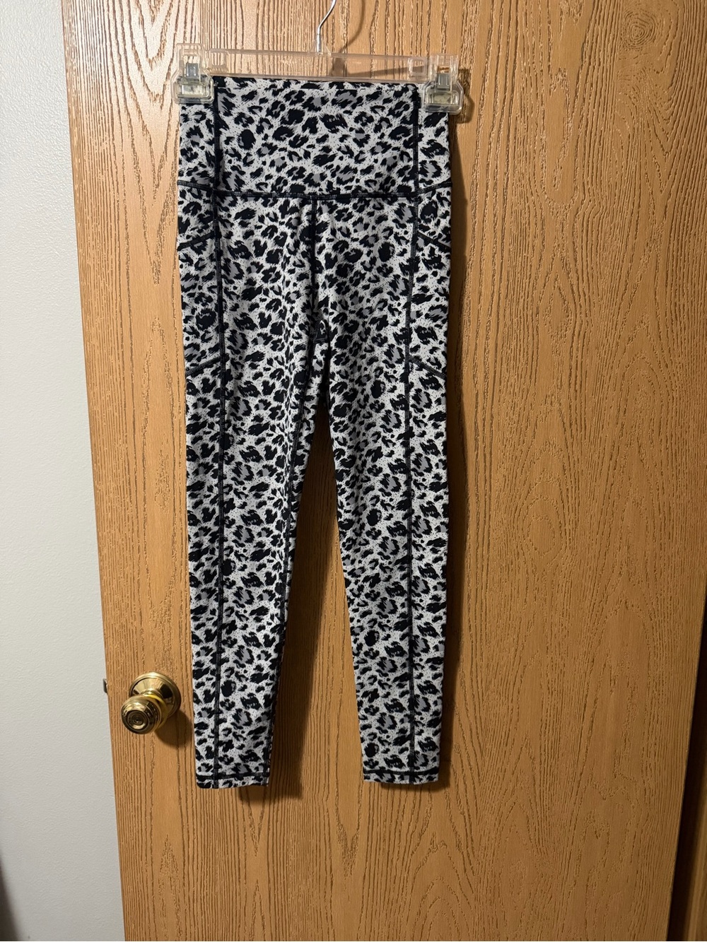 ZYIA Black & White Animal Print Leggings